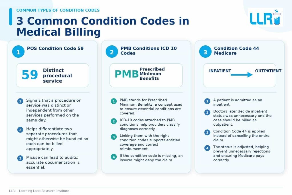 3 Common Condition Codes in Medical Billing