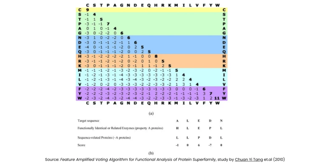 Scoring Matrix in Bioinformatics: Role in Sequence Alignment 2 scoring matrix in bioinformatics