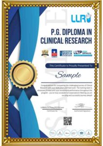 certification of p g diploma in clinical research