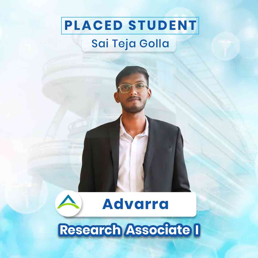 LLRI Placed Students - Sai Teja Golla