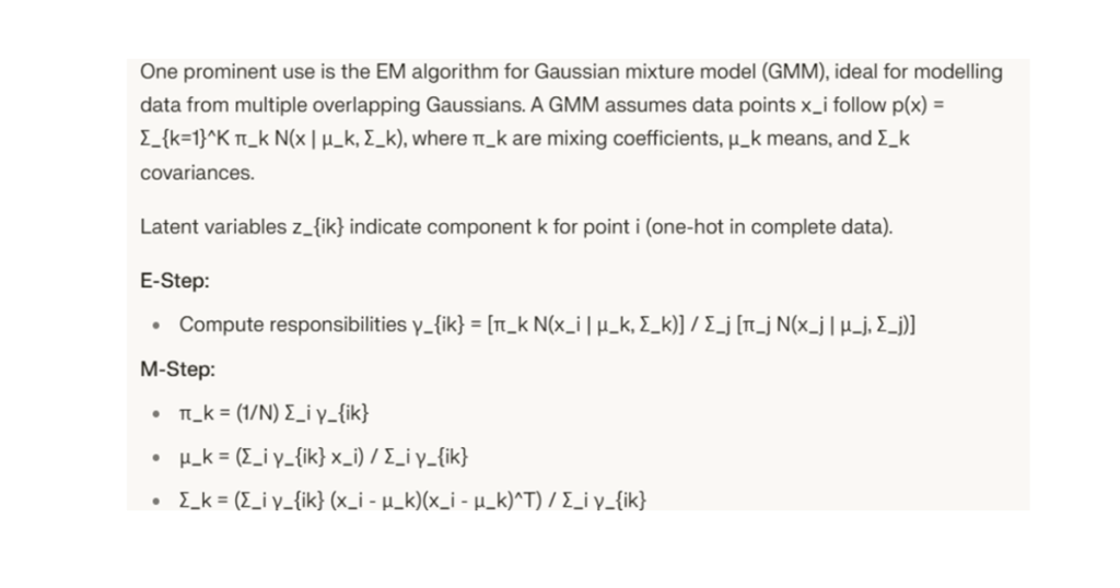 EM Algorithm in Machine Learning