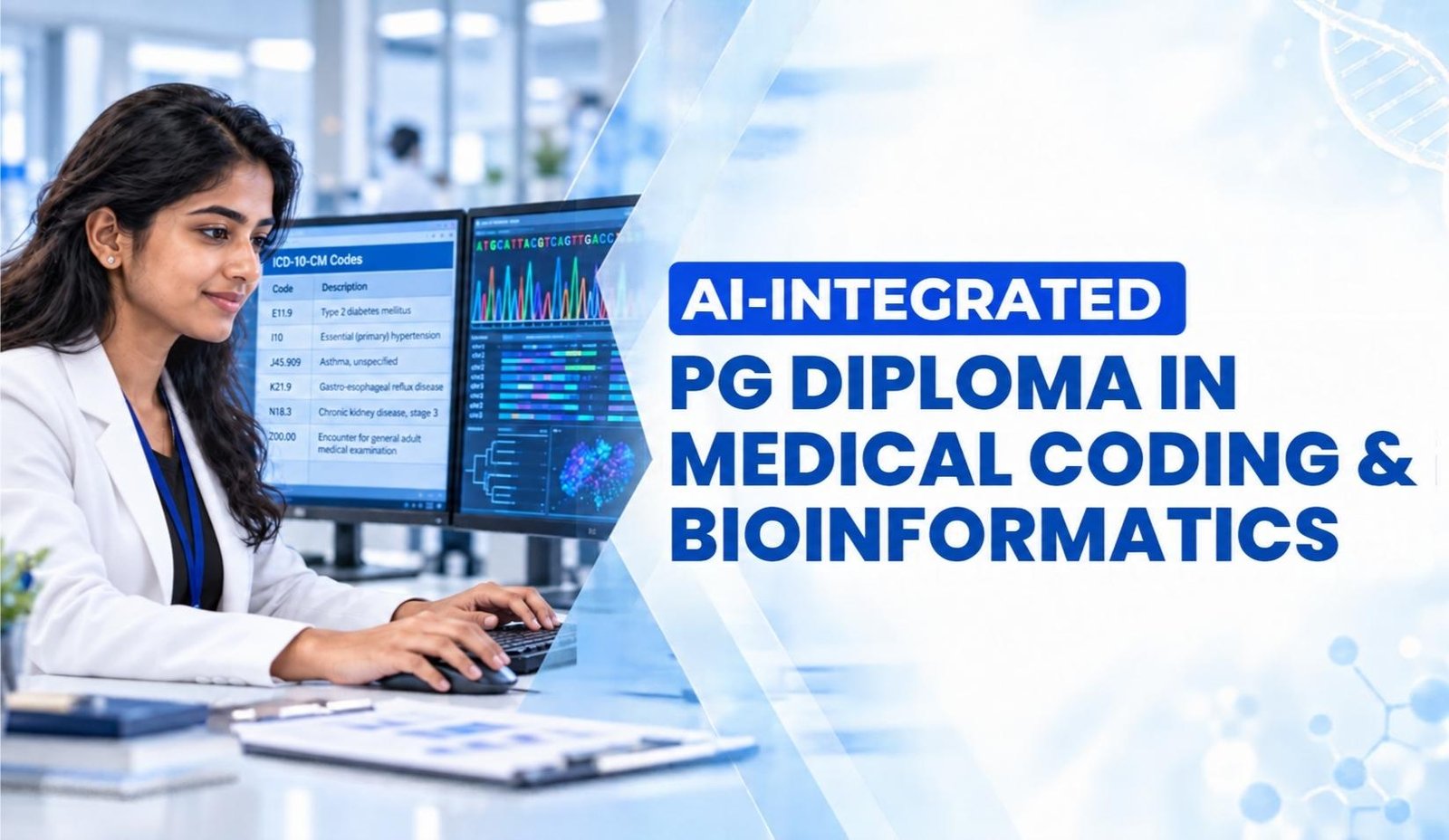 Ai-integrated pg diploma in medical coding and bioinformatics at llri